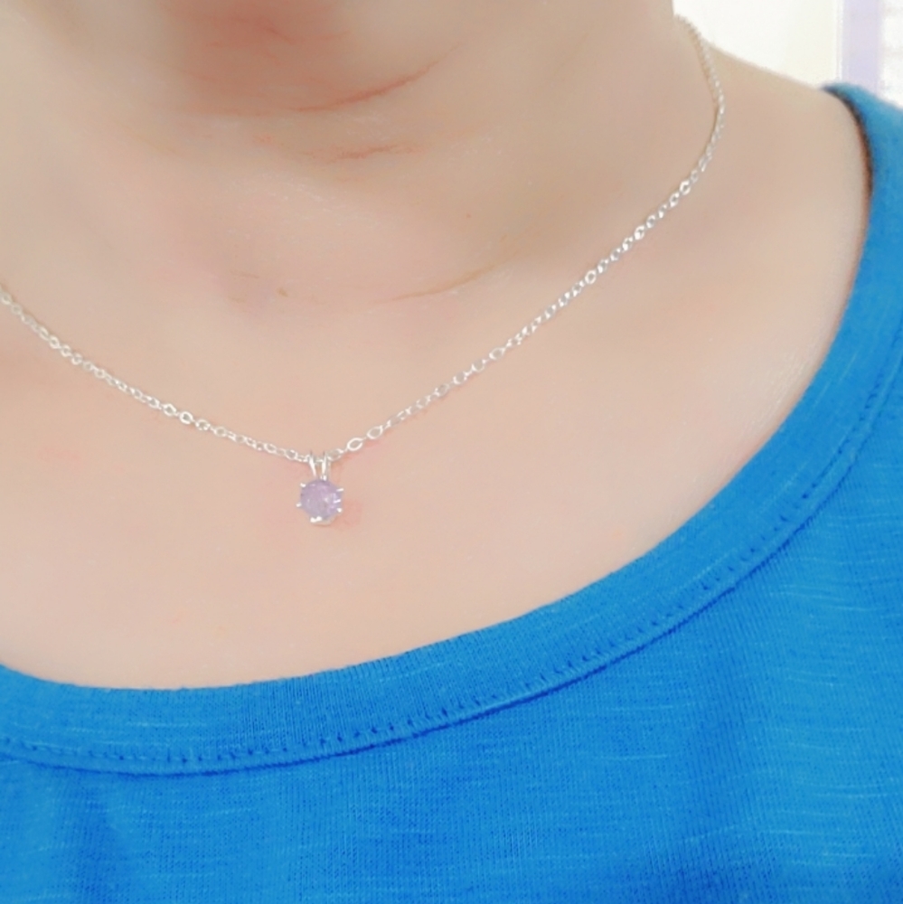 Silver Moonstone Necklace